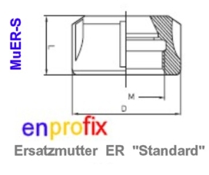 Ersatzmutter-Standard--fr-ER--Spannzangenfutter