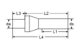 Bild 2 von Wendeplattenbohrer  2xD  / (Größe) Ø16,5 mm  x2D